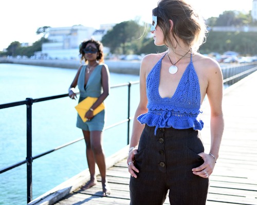Haut en crochet. Haut en crochet.